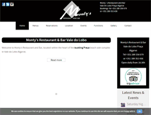 Tablet Screenshot of montys-algarve.com